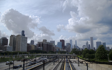 Fototapeta na wymiar Chicago downtown