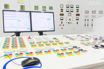 Block reactor control board of nuclear power plant