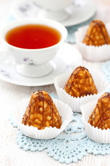 Small cakes and tea