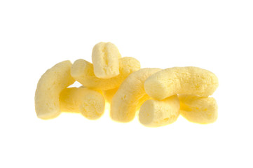 corn sticks isolated on white background
