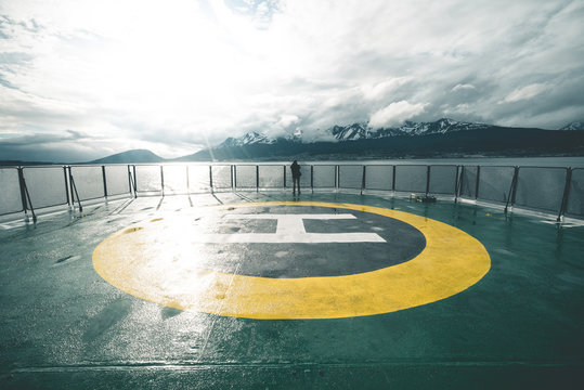 Helideck of Expedition Vessel
