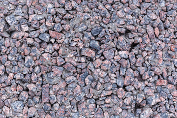 texture of small granite stones