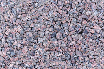 texture of small granite stones