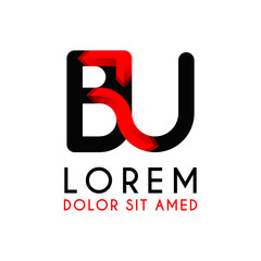 BU Letter black logo with gradient arrow