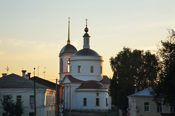 Obraz premium Church of Savior Transfiguration in Borovsk. Kaluga oblast. Russia
