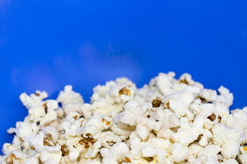 popcorn blue background