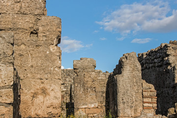 old ruins in Pompeii Italy