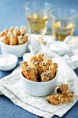 Baked Eggplant Fries with sauce