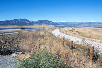 Colorado road to Boulder city