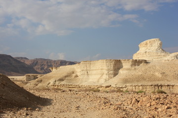 Lehmformationen bei Masada Totes Meer Israel