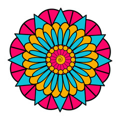Decorative colored mandala