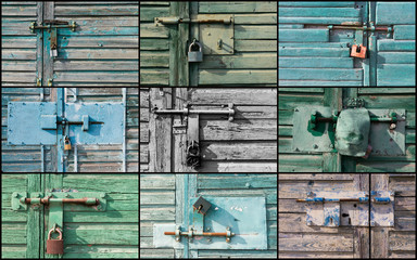 Colourful garage locks