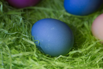 colorfully painted Easter eggs
