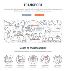 Website Banner and Landing Page of Transport.