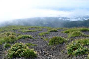 那須岳登山道からの風景