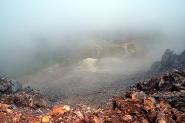 那須岳登山道からの風景