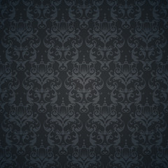 Seamless damask pattern. Ornamental background with pattern.