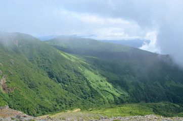 那須岳登山道からの風景
