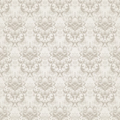 Seamless damask pattern. Ornamental background with pattern.