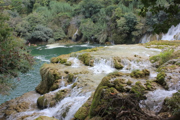 Wasserfälle im Krka Nationalpark Kroatien