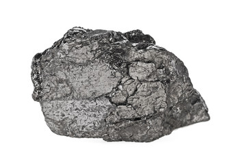 Coal on white background