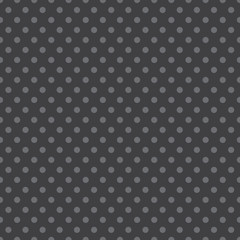 Seamless grey polka dot background. Ideal for use in labels, packaging and other design applications.