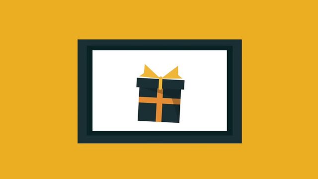 Payment onlinr from tablet , payment concept, transfer money HD animation