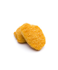 Chicken Nuggets Isolated on a White Background