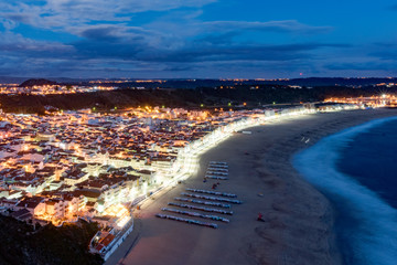 夜のナザレの風景