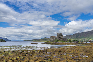 Eilean Donan castle in Scotland is the most famous scottish castle, Britain