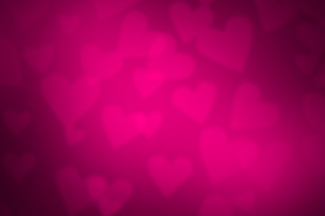 Valentine's Day Blurred Pink Hearts Illustration Texture Background Wallpaper