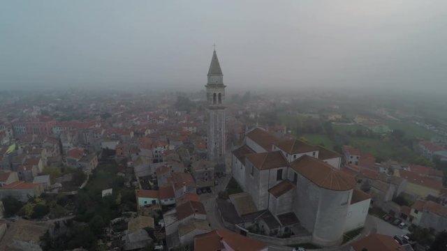 St. Blaise parish church aerial view