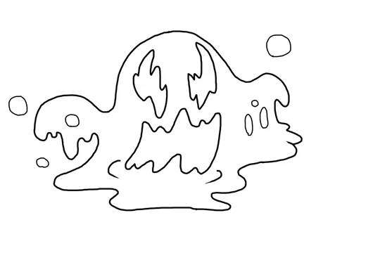 スライムの塗り絵 Stock イラスト Adobe Stock