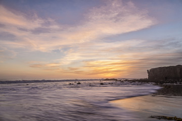 Sunset in El Matador Beach, California