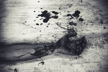 Homicide with a knife.
