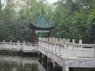 Romance of the three kingdom park. Travel in Wuhan , China in 2014, 18th April.