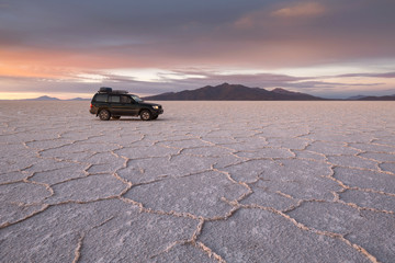 Fototapeta na wymiar Salt Flats Uyuni (Salar de Uyuni), Altiplano, Bolivia