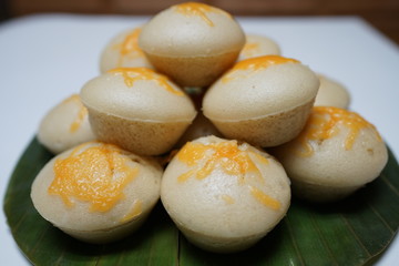 Homemade Filipino dish, rice cake