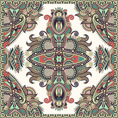 ornamental floral arabesque paisley bandanna