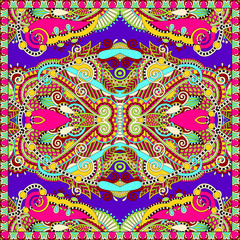 Traditional ornamental floral arabesque paisley bandanna