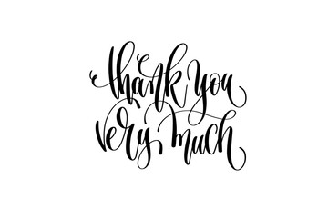 thank you very much - hand lettering positive quote