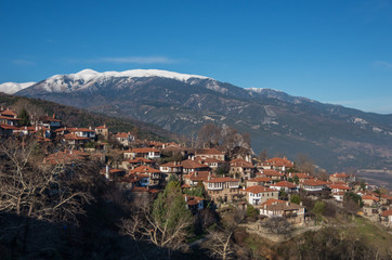 Fototapeta na wymiar Palaios Panteleimonas Village in Leptokaria region Greece