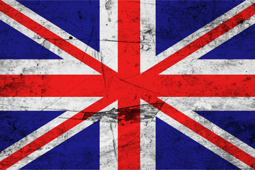 Fototapeta premium Great Britain flag grunge background