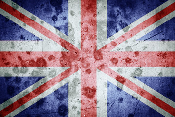 Fototapeta premium Great Britain flag grunge background