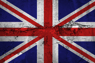 Fototapeta premium Great Britain flag grunge background