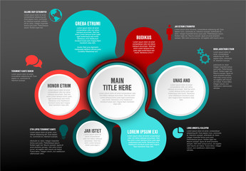 Vector Infographic report template