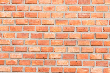 Old red brick wall texture and background.