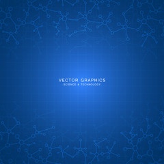 Vector molecule background, genetic and chemical compounds.