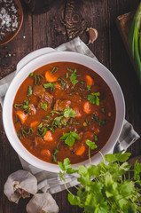 Beef stew with carrots
