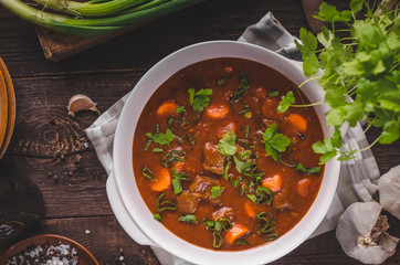 Beef stew with carrots